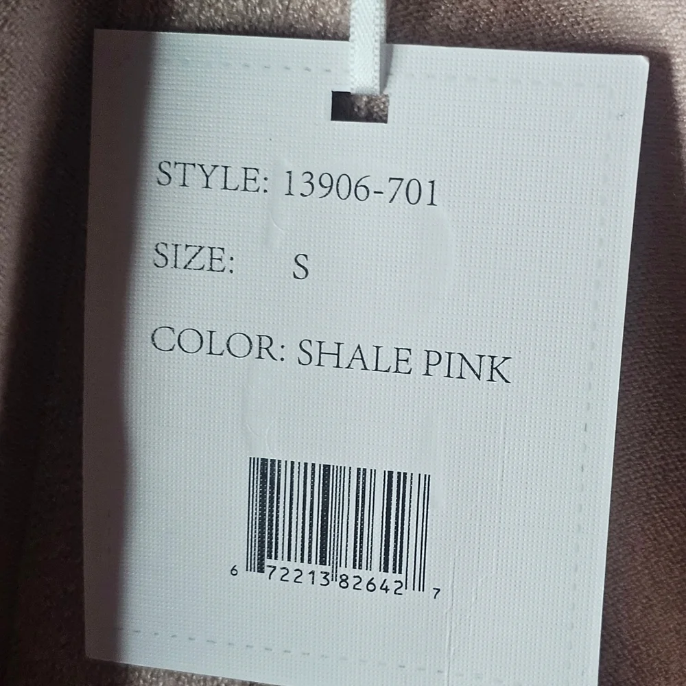 Sioni Milano women's Shale Pink long-sleeved open front cardigan size S